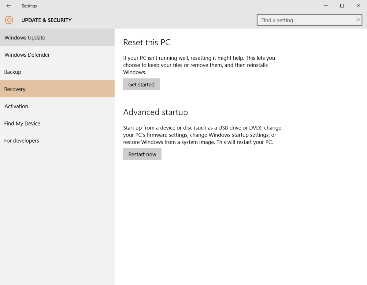 How to Enter Setup for Windows 10