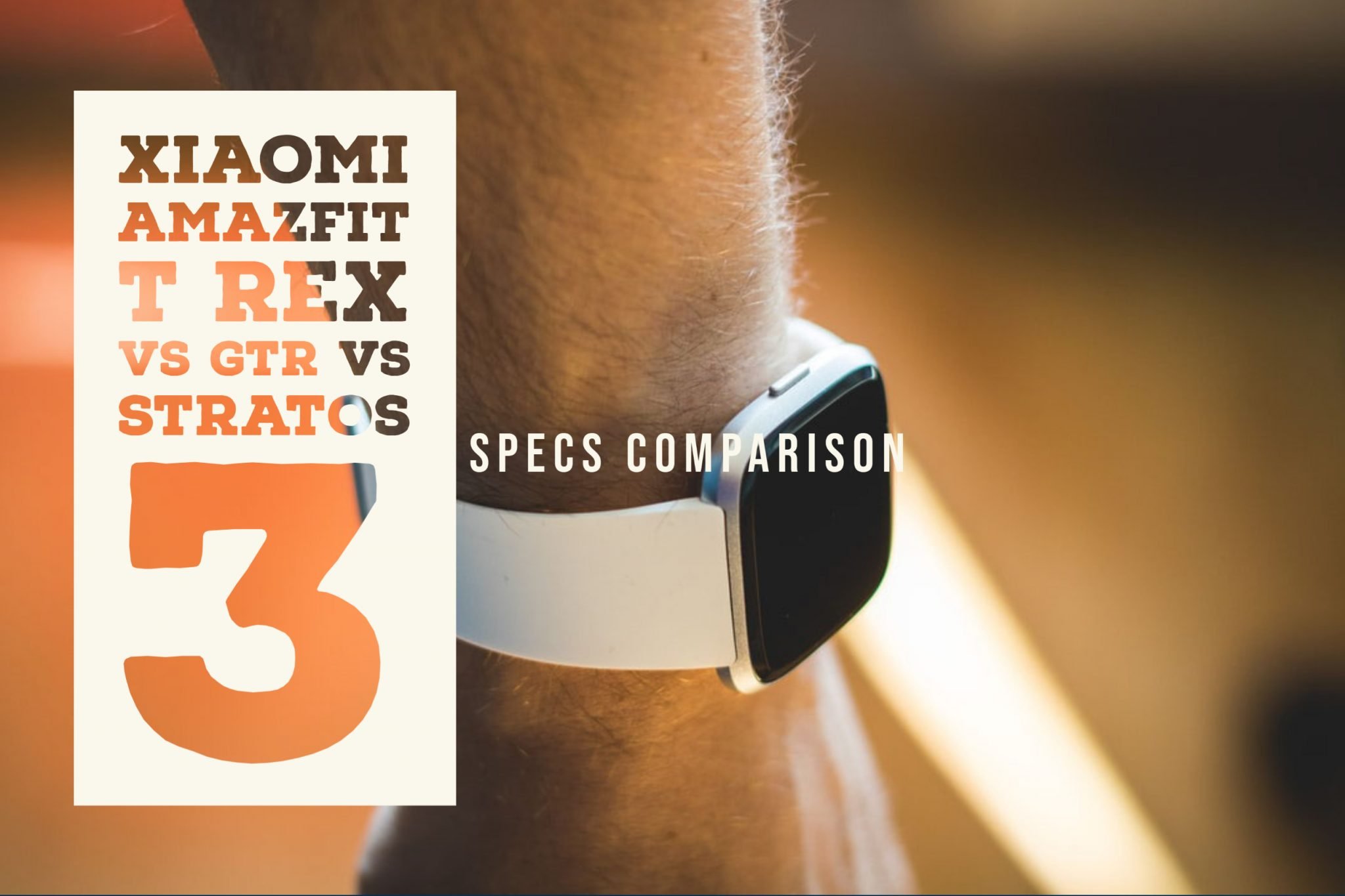 xiaomi amazfit comparison