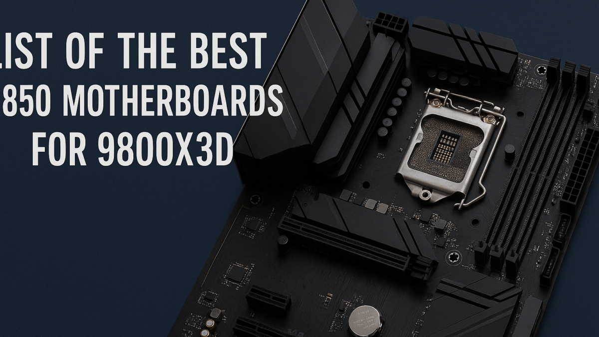 List of the Best B850 Motherboards for 9800X3D