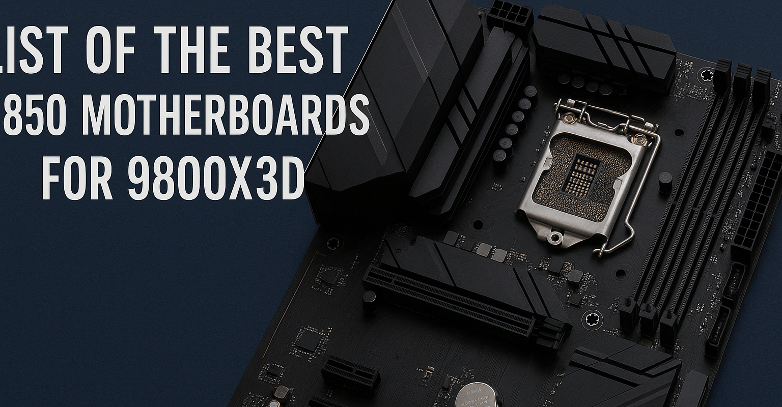 List of the Best B850 Motherboards for 9800X3D
