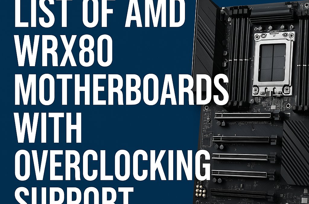 List of AMD WRX80 Motherboards with Overclocking Support