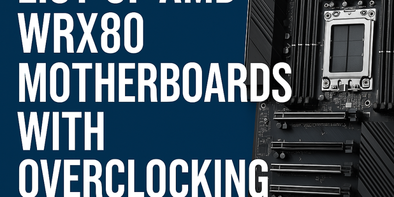 List of AMD WRX80 Motherboards with Overclocking Support