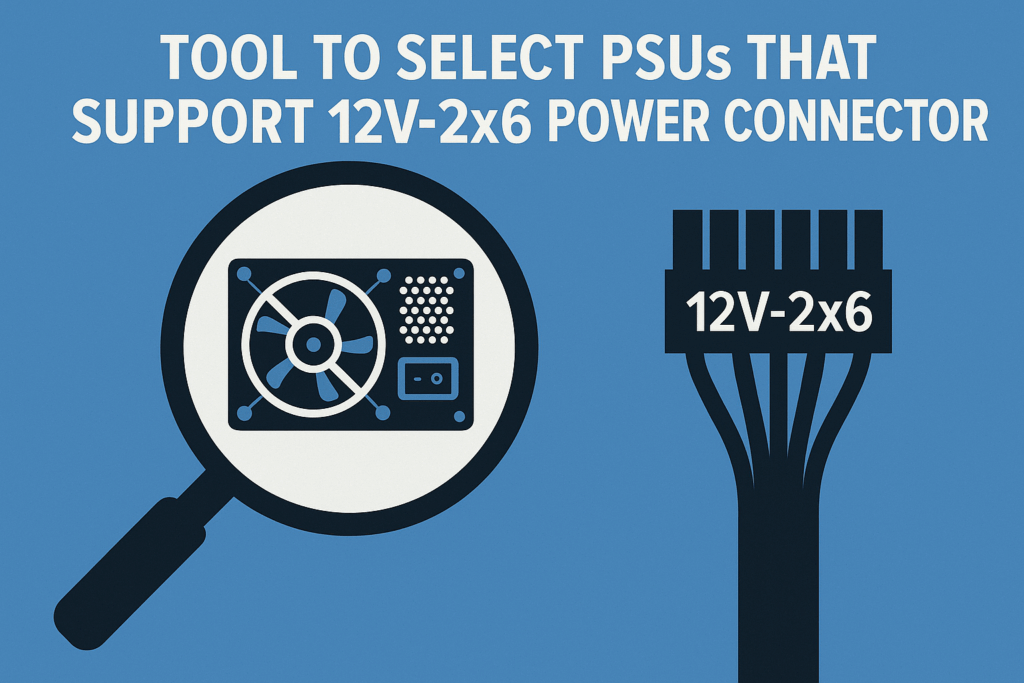 Tool to Select PSUs That support 12v-2x6 Power Connector Guide