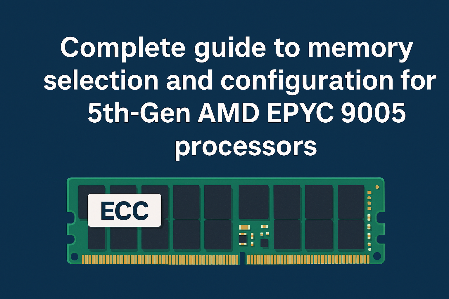 Complete guide to memory selection and configuration for 5th-Gen AMD EPYC 9005 processors