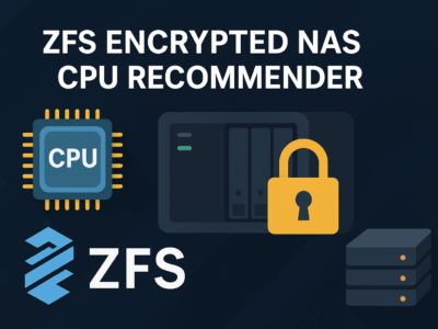 ZFS Encrypted NAS CPU Recommender Tool for Free