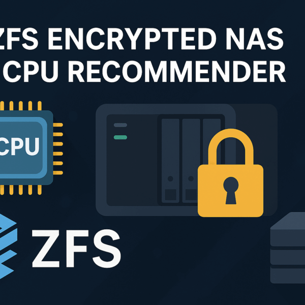 ZFS Encrypted NAS CPU Recommender Tool for Free