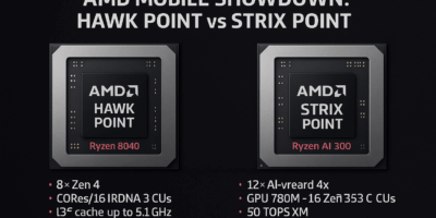 Comparing AMD Hawk Point vs Strix Point Specs