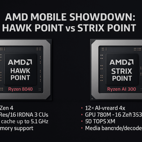 Comparing AMD Hawk Point vs Strix Point Specs