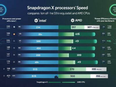 Snapdragon X processor is equal to which intel or AMD CPU?