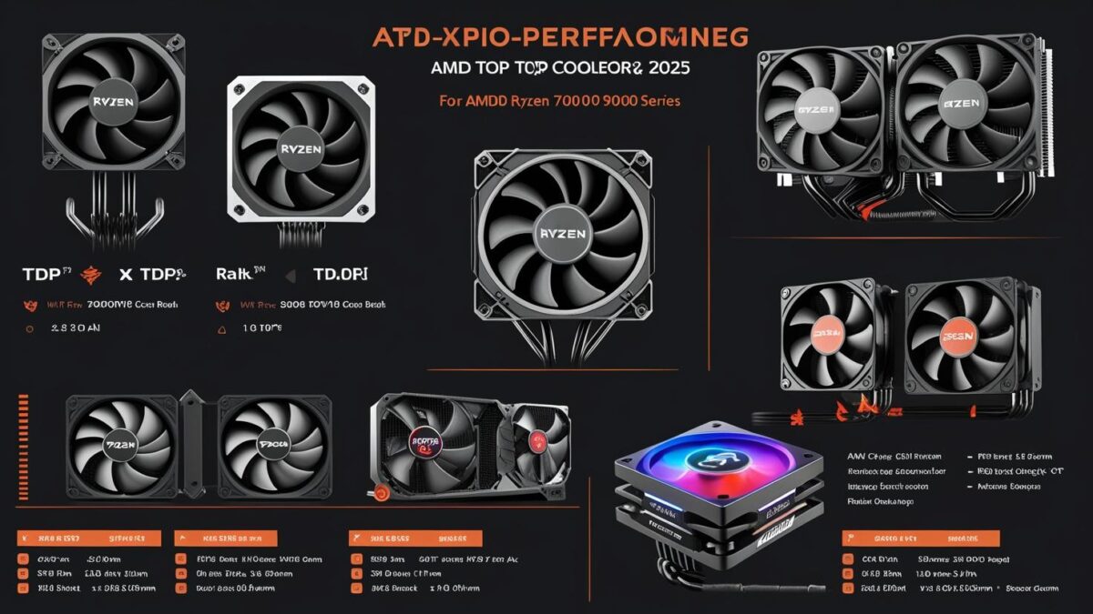 Top List of CPU Coolers for AMD Ryzen 7000 & 9000 Series - 2025