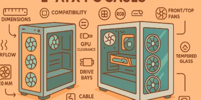 Best X870E PC Compatible Cases - EATX Modular - Check Length