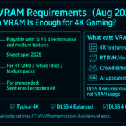 DLSS 4 VRAM Requirements (Aug 2025): How Much VRAM is Enough for 4K Gaming?
