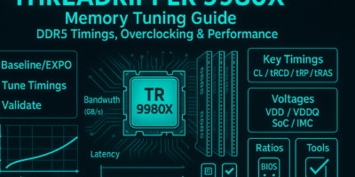 Threadripper 9980X Memory Tuning Guide: DDR5 Timings, Overclocking & Performance
