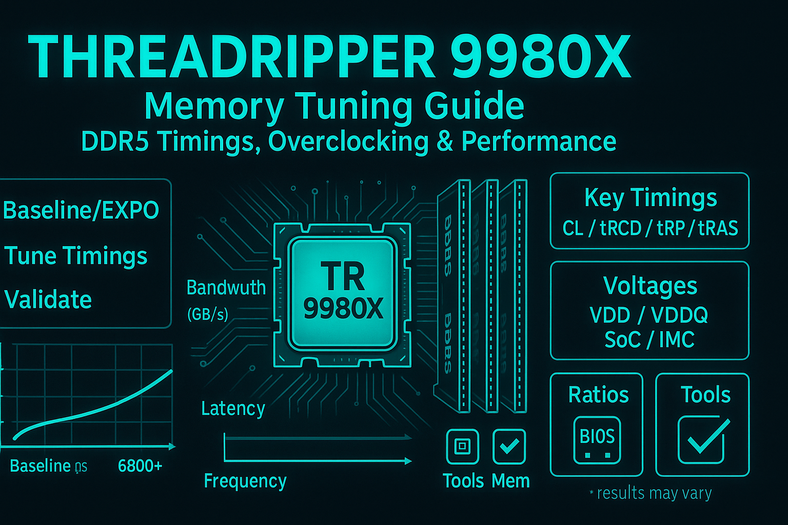 Threadripper 9980X Memory Tuning Guide: DDR5 Timings, Overclocking & Performance