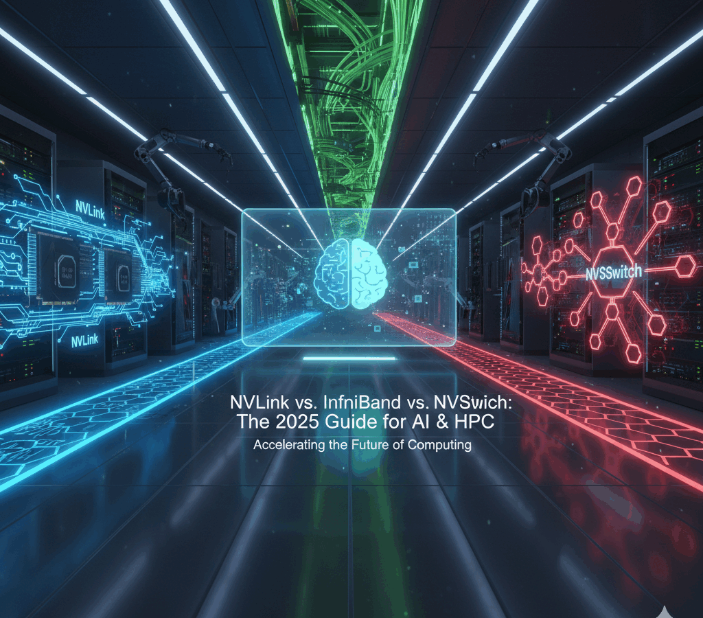 NVLink vs. InfiniBand vs. NVSwitch: The 2025 Guide for AI & HPC