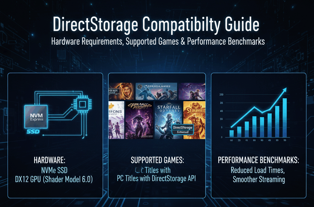 DirectStorage Compatibility Guide: Hardware Requirements, Supported Games & Performance Benchmarks