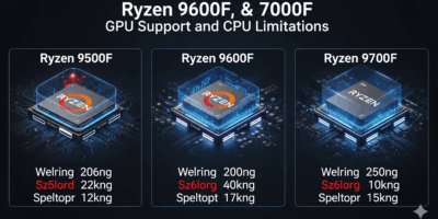 Ryzen 9500F, 9600F, & 9700F GPU Support and CPU Limitations