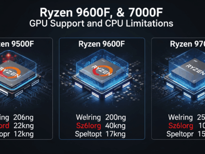 Ryzen 9500F, 9600F, & 9700F GPU Support and CPU Limitations