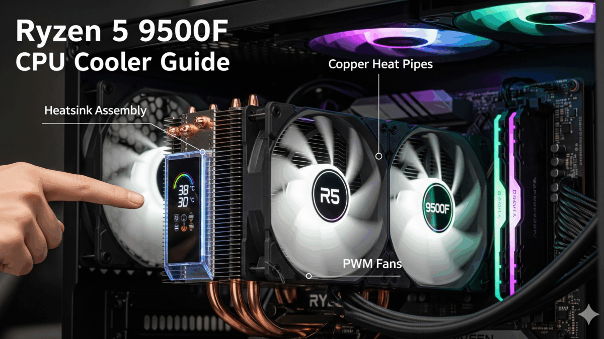 Ryzen 5 9500F Cooler Guide (2025): Best Air & AIO Coolers for Gaming & PBO