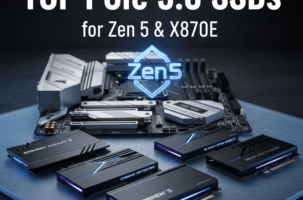 Top PCIe 5.0 SSDs for Zen 5 & X870E