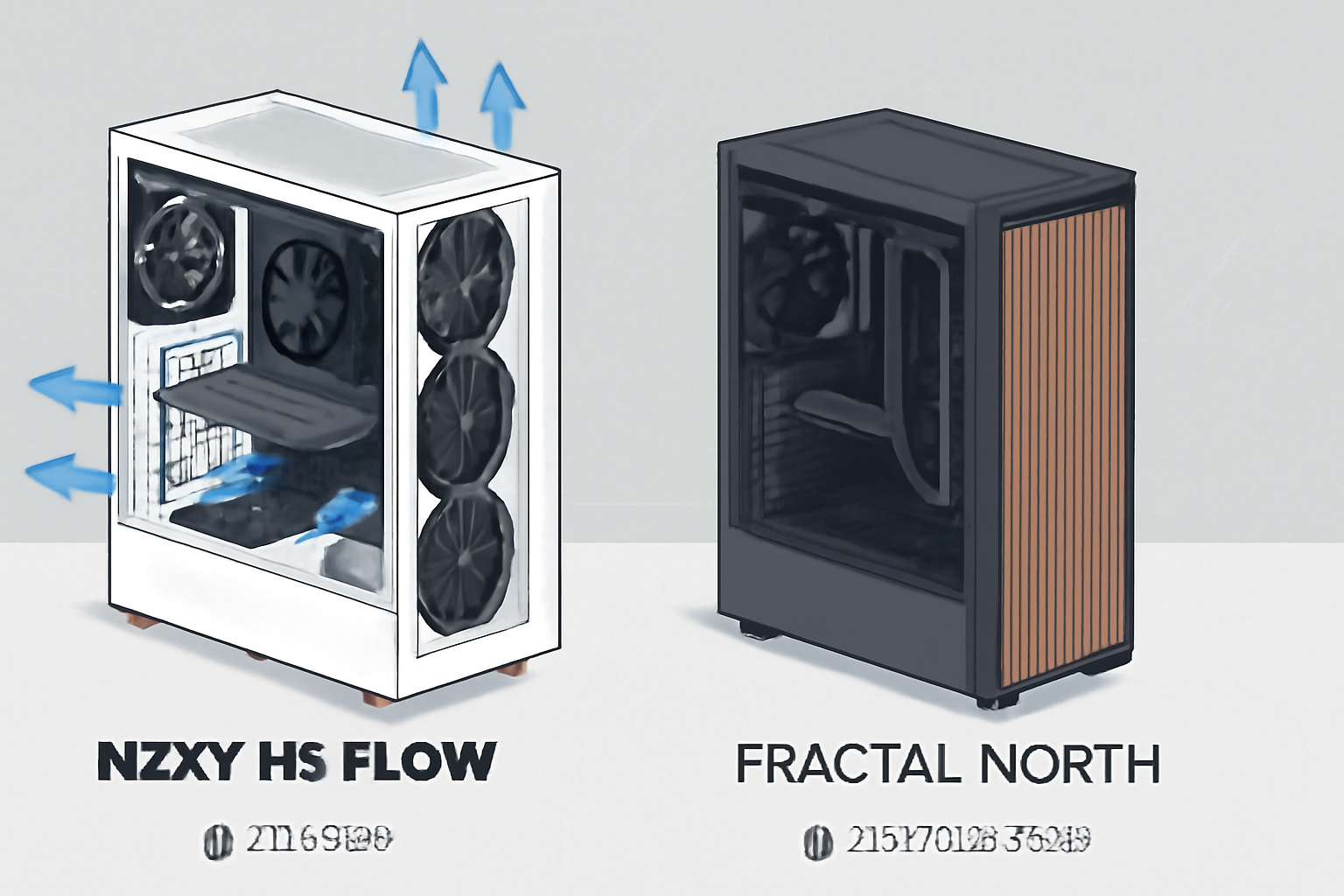 NZXT H5 Flow vs. Fractal North: 2025 Cooler & Motherboard Guide