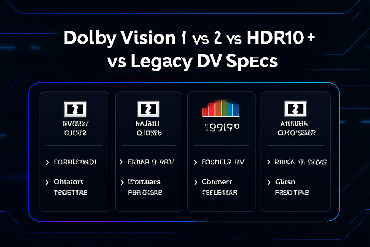 Dolby Vision 1 vs 2 vs HDR10+ vs Legacy DV Specs