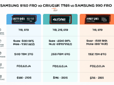 SSD Comparison: 9100 Pro, T705, 990 Pro