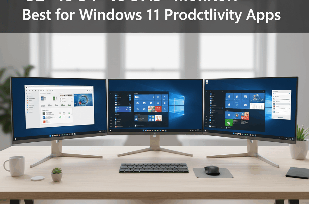 32 vs 34 vs 37.5 Monitor Best for Windows 11 Productivity Apps