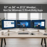 32 vs 34 vs 37.5 Monitor Best for Windows 11 Productivity Apps