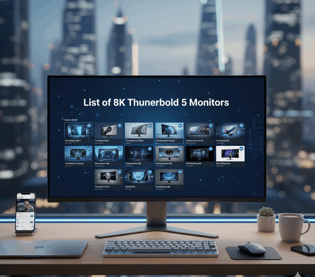 List of 8K Thunderbolt 5 Monitors