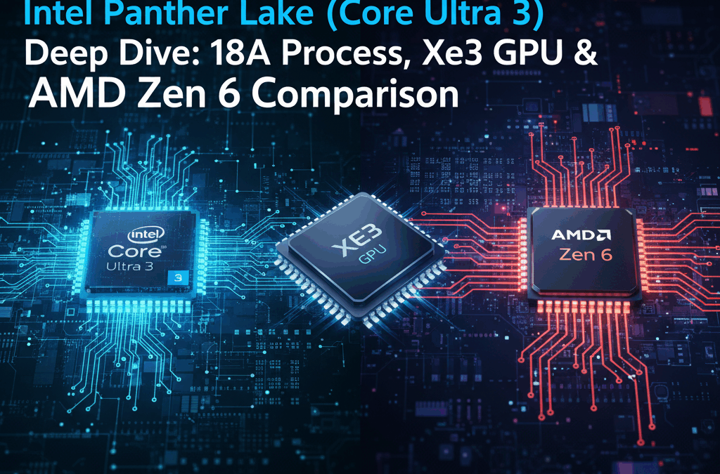 Intel Panther Lake (Core Ultra 3) Deep Dive 18A Process, Xe3 GPU & AMD Zen 6 Comparison