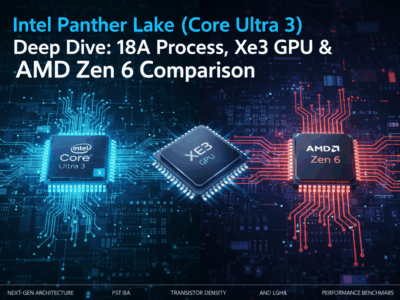 Intel Panther Lake (Core Ultra 3) Deep Dive 18A Process, Xe3 GPU & AMD Zen 6 Comparison