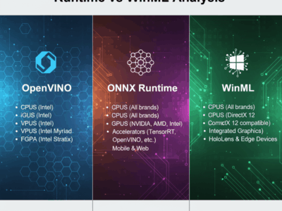Hardware List OpenVINO vs ONNX Runtime vs WinML Analysis