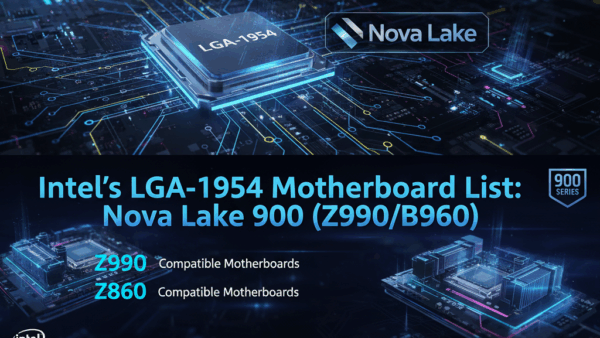 Intel's LGA-1954 Motherboard List Nova Lake 900 (Z990B960)