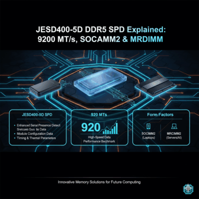 JESD400-5D DDR5 SPD Explained 9200 MTs, SOCAMM2 & MRDIMM