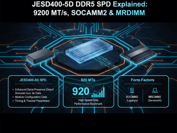 JESD400-5D DDR5 SPD Explained 9200 MTs, SOCAMM2 & MRDIMM