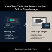 List of Best Tablets for External Monitors: DeX vs. Stage Manager
