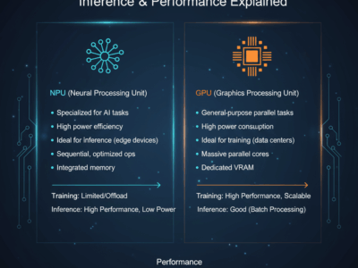 NPU vs. GPU AI Hardware Guide – Training, Inference & Performance Explained