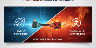 SATA-to-MOLEX Adapter Safety, Fire Risk & 4.5A Limit Guide
