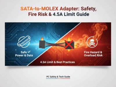 SATA-to-MOLEX Adapter Safety, Fire Risk & 4.5A Limit Guide