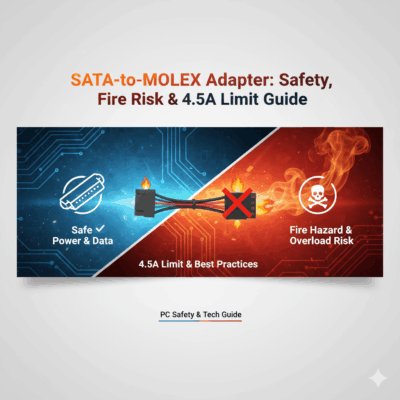 SATA-to-MOLEX Adapter Safety, Fire Risk & 4.5A Limit Guide