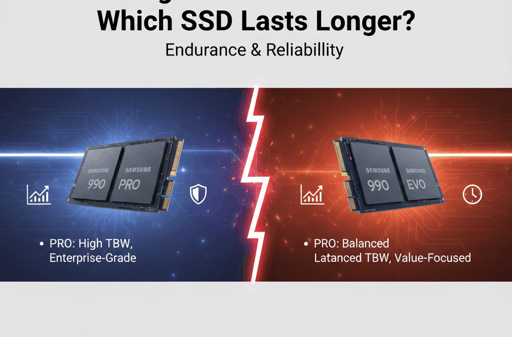 Samsung 990 PRO vs 990 EVO Which SSD Lasts Longer Endurance & Reliability