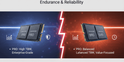 Samsung 990 PRO vs 990 EVO Which SSD Lasts Longer Endurance & Reliability