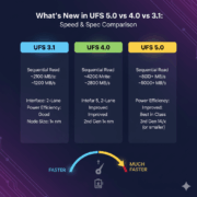 UFS 5.0 vs 4.0 vs 3.1 The Definitive 2025 Speed & Spec Comparison