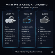 Vision Pro vs Galaxy XR vs Quest 3 2025 XR Specs Comparison
