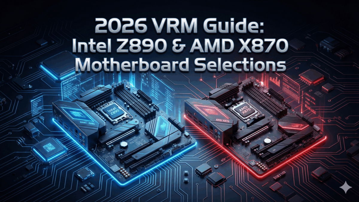 2026 VRM Guide Intel Z890 & AMD X870 Motherboard Selections