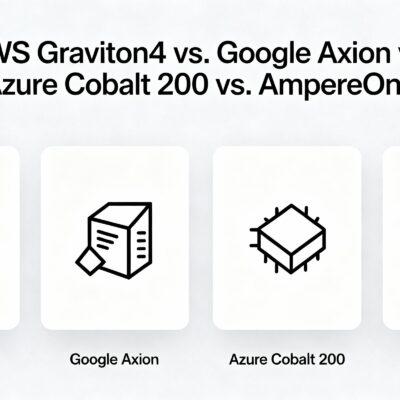 AWS Graviton4 vs. Google Axion vs. Azure Cobalt 200 vs. AmpereOne