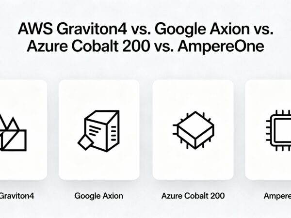 AWS Graviton4 vs. Google Axion vs. Azure Cobalt 200 vs. AmpereOne