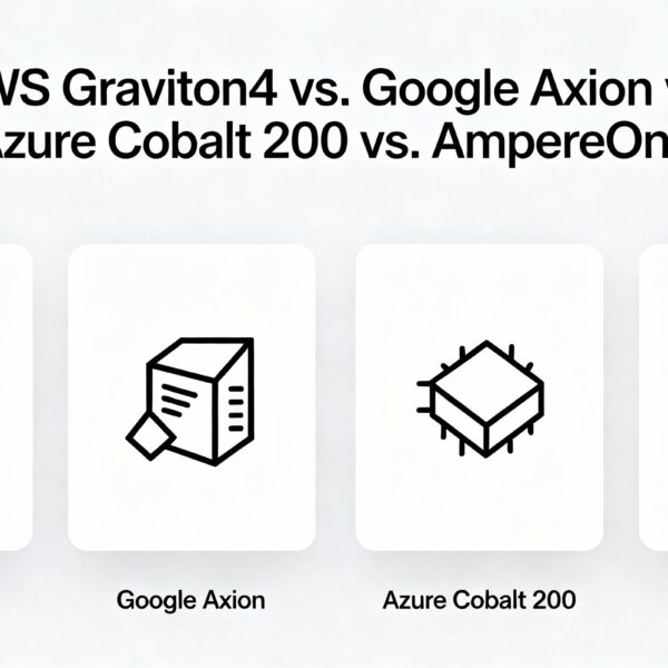 AWS Graviton4 vs. Google Axion vs. Azure Cobalt 200 vs. AmpereOne