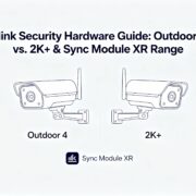 Blink Security Hardware Guide Outdoor 4 vs. 2K+ & Sync Module XR Range